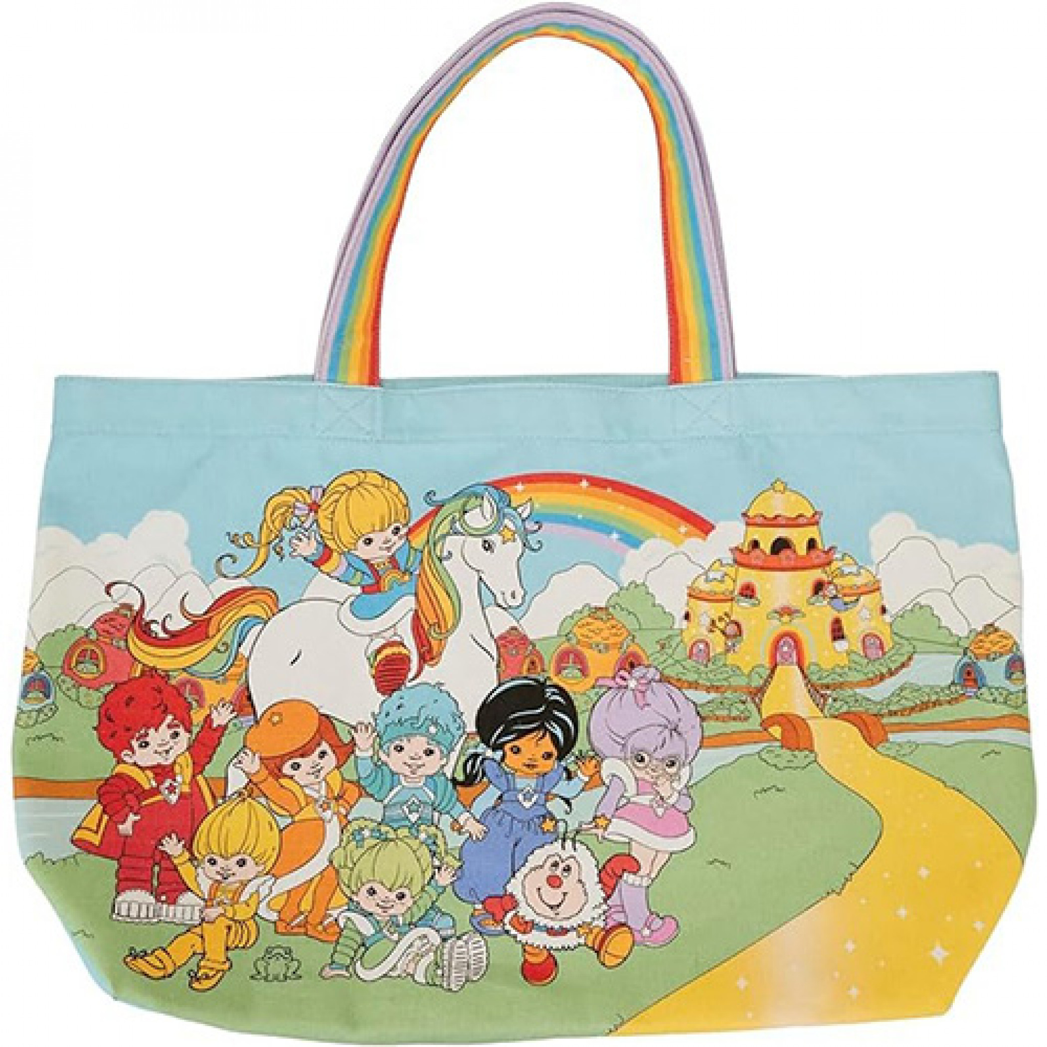 Rainbow Brite The Color Kids Rainbow Canvas Tote Bag By Loungefly